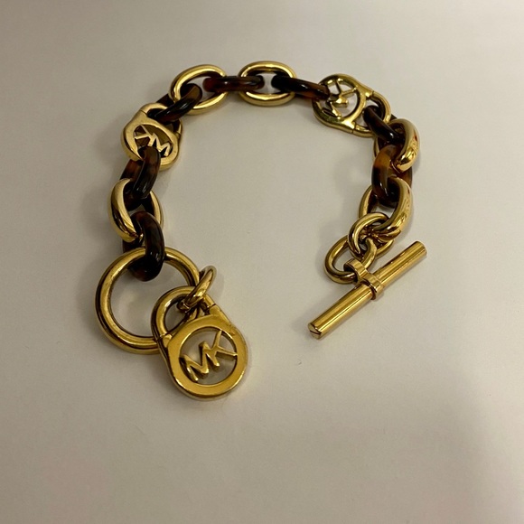 MICHAEL Michael Kors Jewelry - Michael Kors Tortoise Heritage Lock Link Bracelet
